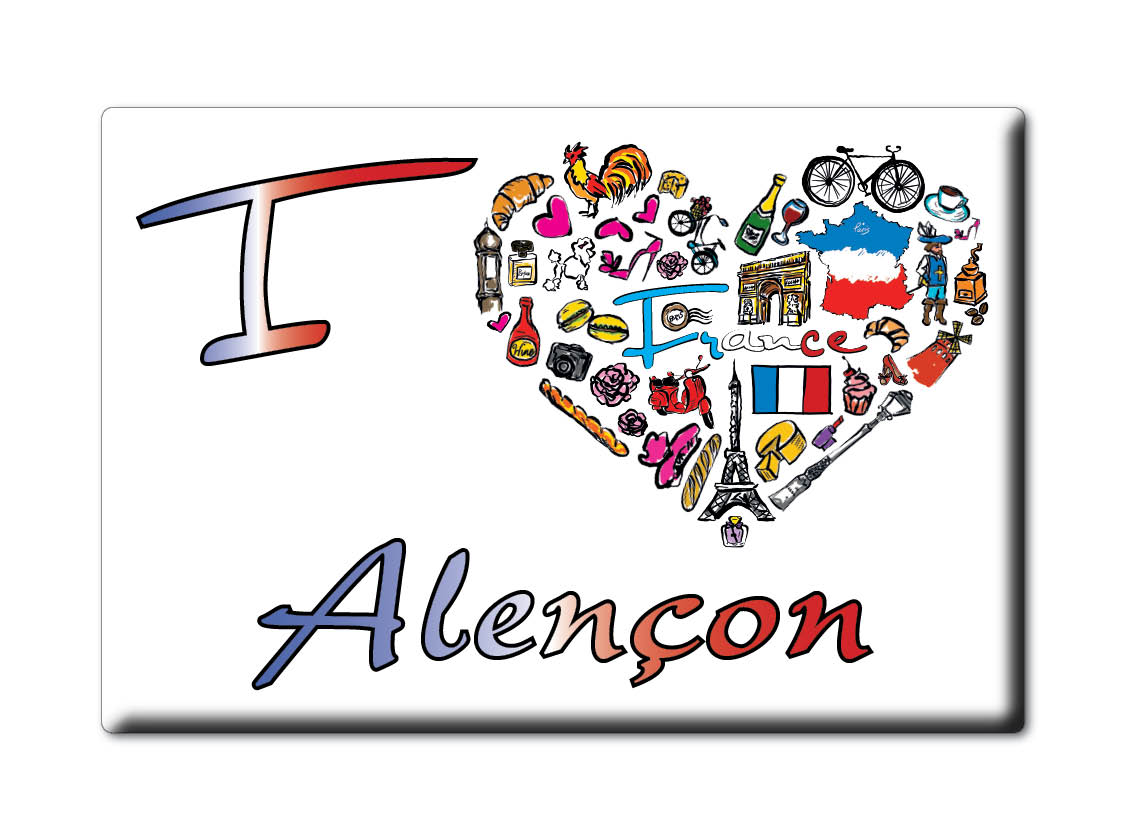 Aimant sur Alençon, Orne, Midi Pyrénées - Magnet France Souvenir - Photo 8/11