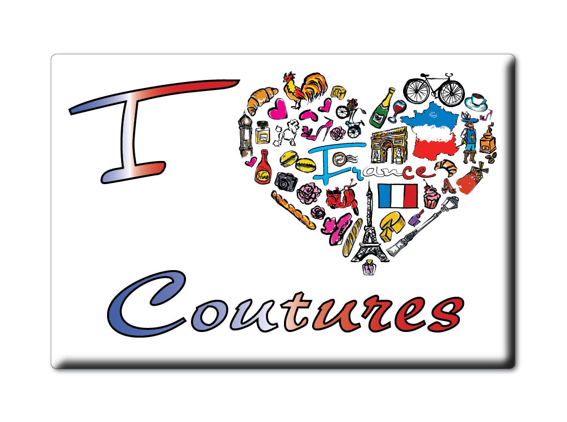 Aimant sur Coutures, Midi Pyrénées - Magnet France Souvenir - Photo 8/11