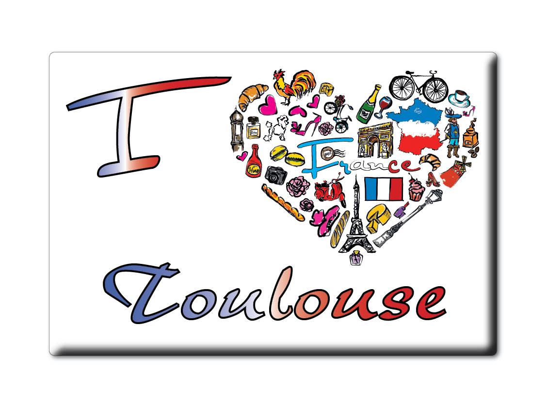 Magnet sur Toulouse, Pays De La Loire - Magnet France Souvenir - Bild 8 von 11