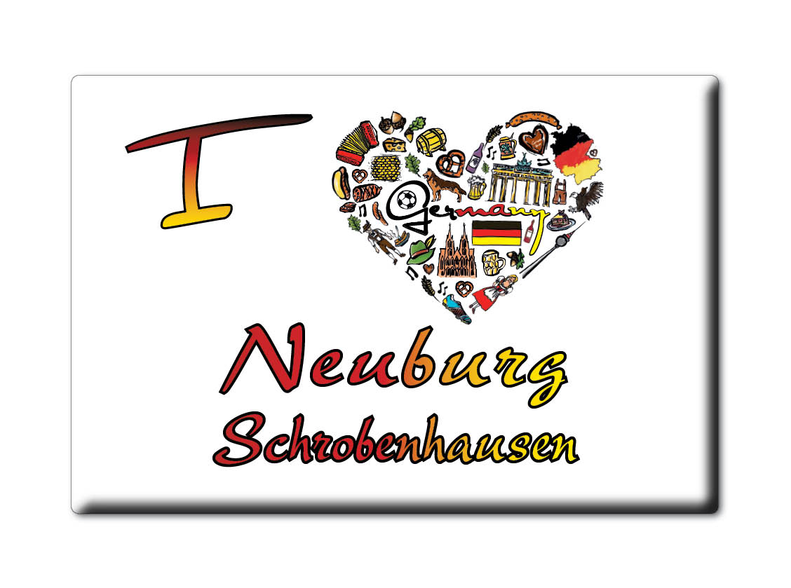 Neuburg Schrobenhausen - Kühlschrankmagnet Deutschland Souvenir Geschenk - Bild 8 von 10