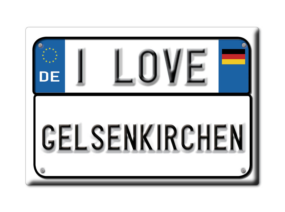 Gelsenkirchen - Kühlschrankmagnet Deutschland Souvenir Geschenk Ich Liebe - Bild 9 von 10