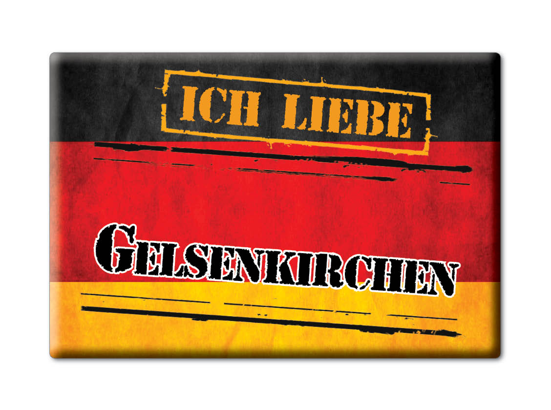 Gelsenkirchen - Kühlschrankmagnet Deutschland Souvenir Geschenk Ich Liebe - Bild 10 von 10