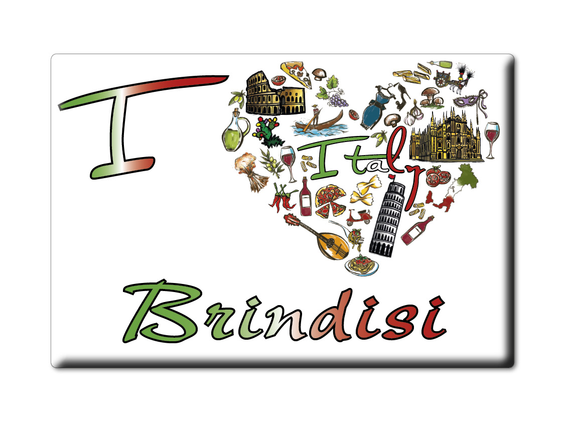 Calamita Brindisi (BR) - Puglia Magnete Da Frigo Souvenir Italia Idea Regalo - Bild 13 von 16