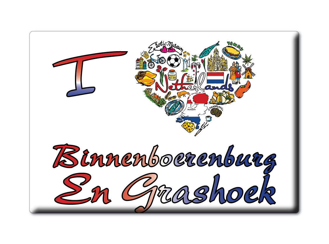 Binnenboerenburg En Grashoek, Noordwijk, Zuid Holland - Koelkastmagneet - Foto 7 di 9