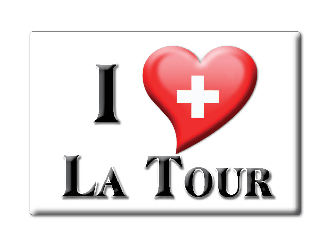 La Tour, Valais - Aimant Réfrigérateur Souvenir Suisse Cadeau Jaime vendu