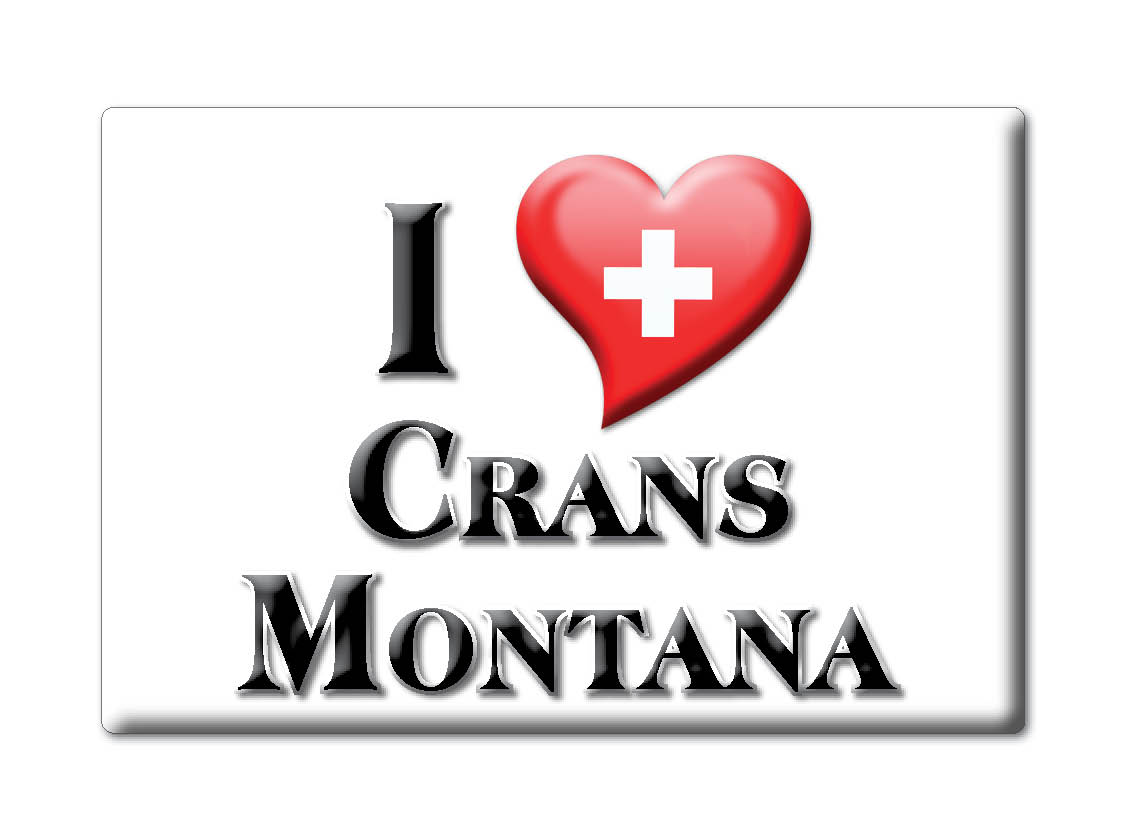 Crans Montana, Wallis - Kühlschrankmagnet Schweizer Souvenir Geschenk - Bild 6 von 10