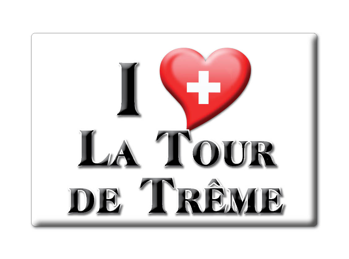 La Tour De Tême, Fribourg - Aimant Réfrigérateur Cadeau vente Souvenir Suisse