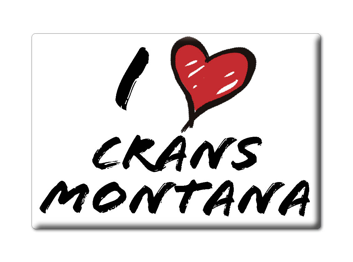 Crans Montana, Wallis - Kühlschrankmagnet Schweizer Souvenir Geschenk - Bild 7 von 10