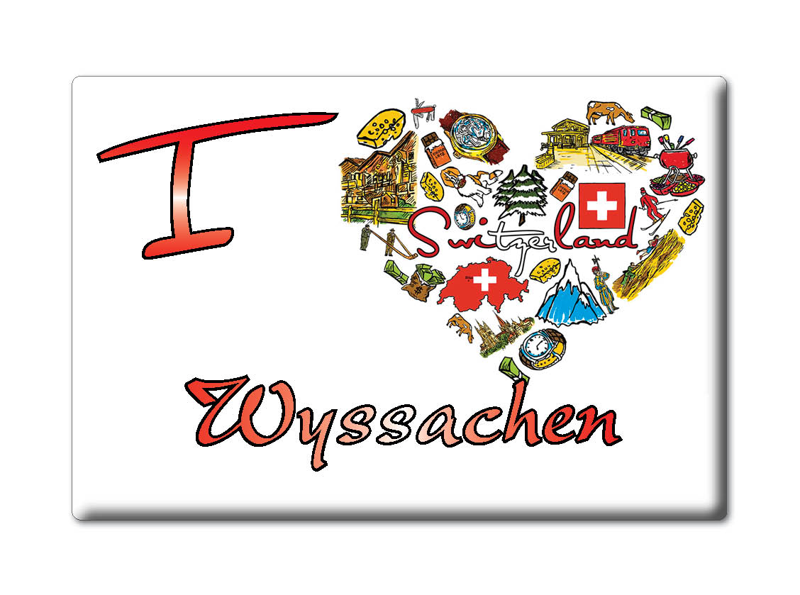 Wyssachen, Bern - Kühlschrankmagnet Schweizer Souvenir Geschenk Ich Liebe - Bild 8 von 10