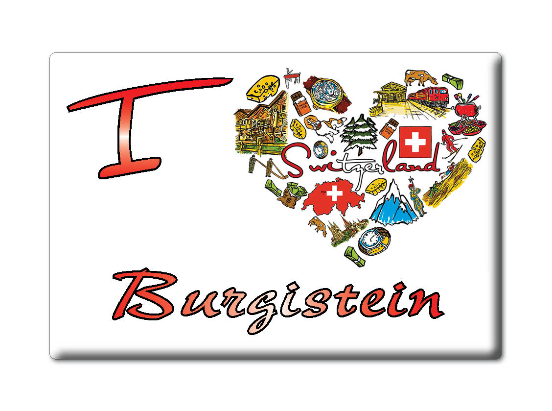 Burgistein, Bern - Kühlschrankmagnet Schweizer Souvenir Geschenk Ich Liebe - Bild 8 von 10