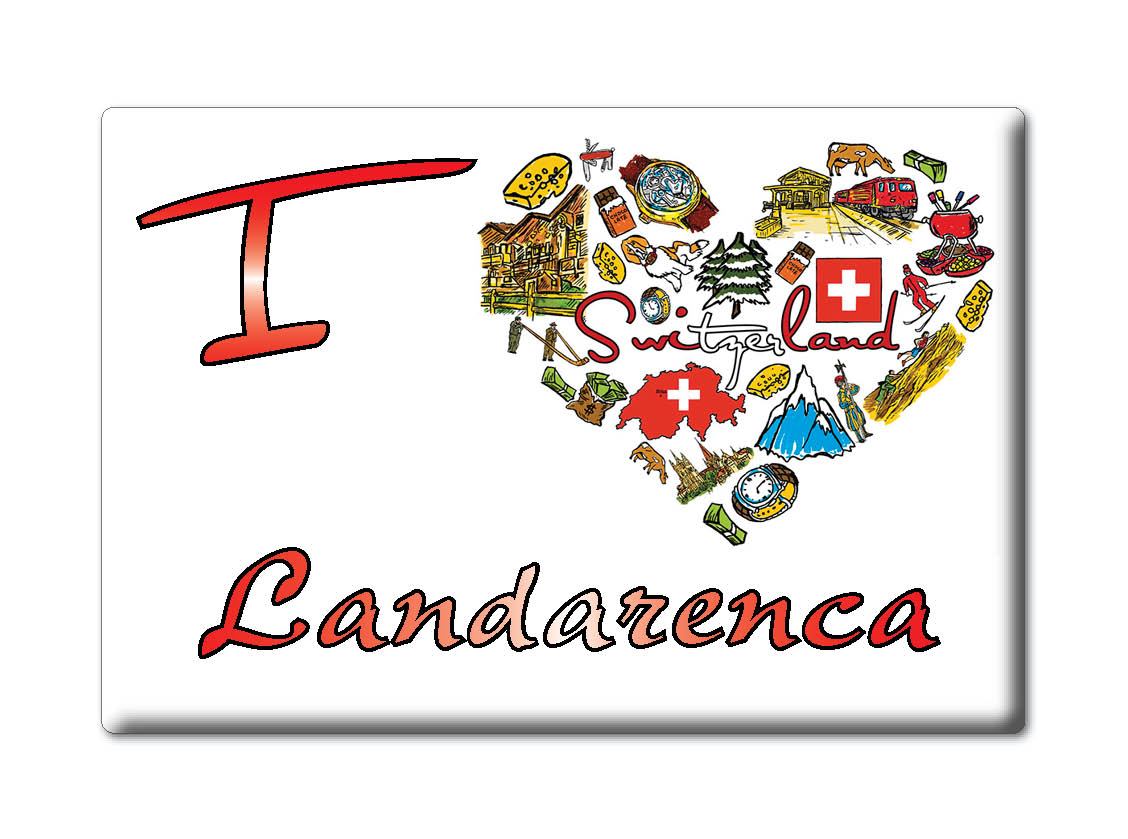 Landarenca, Grisones - Imán nevera recuerdo suizo regalo - Imagen 8 de 10