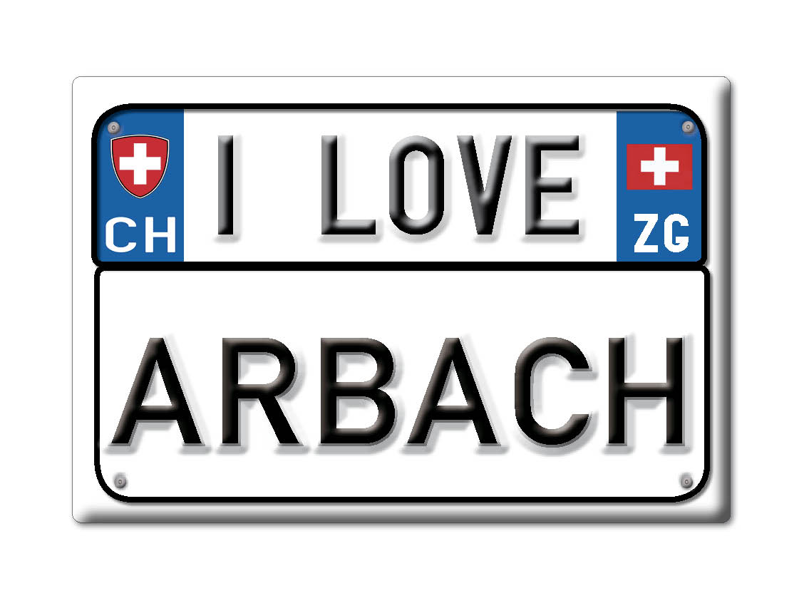Arbach, Zug - Kühlschrankmagnet Schweizer Souvenir Geschenk Ich Liebe - Bild 9 von 10