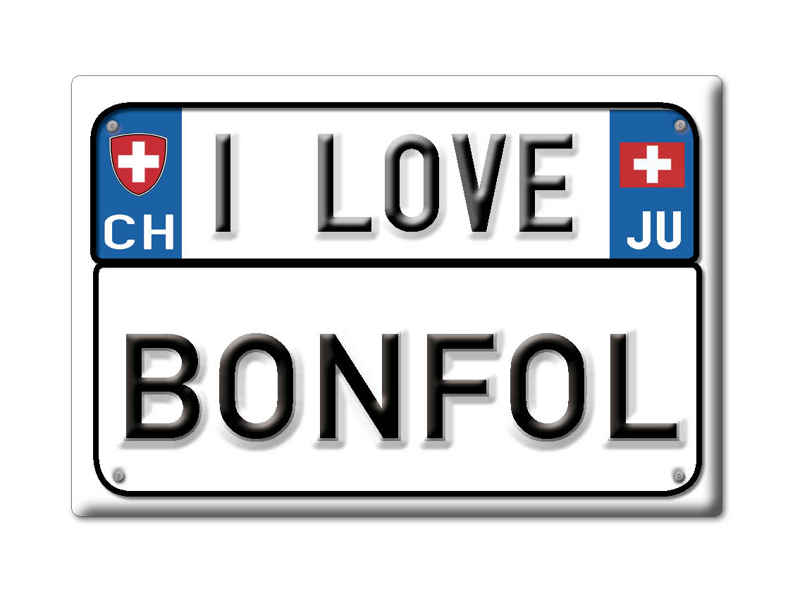 Bonfol, Jura - Imán de nevera recuerdo suizo regalo me encanta - Imagen 9 de 10