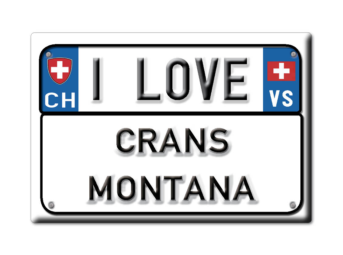Crans Montana, Wallis - Kühlschrankmagnet Schweizer Souvenir Geschenk - Bild 9 von 10