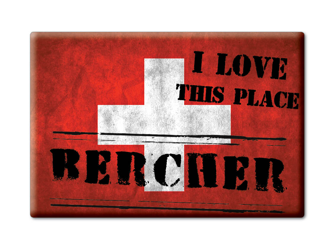 Bercher, Vaud - Imán de nevera recuerdo suizo regalo me encanta - Imagen 10 de 10