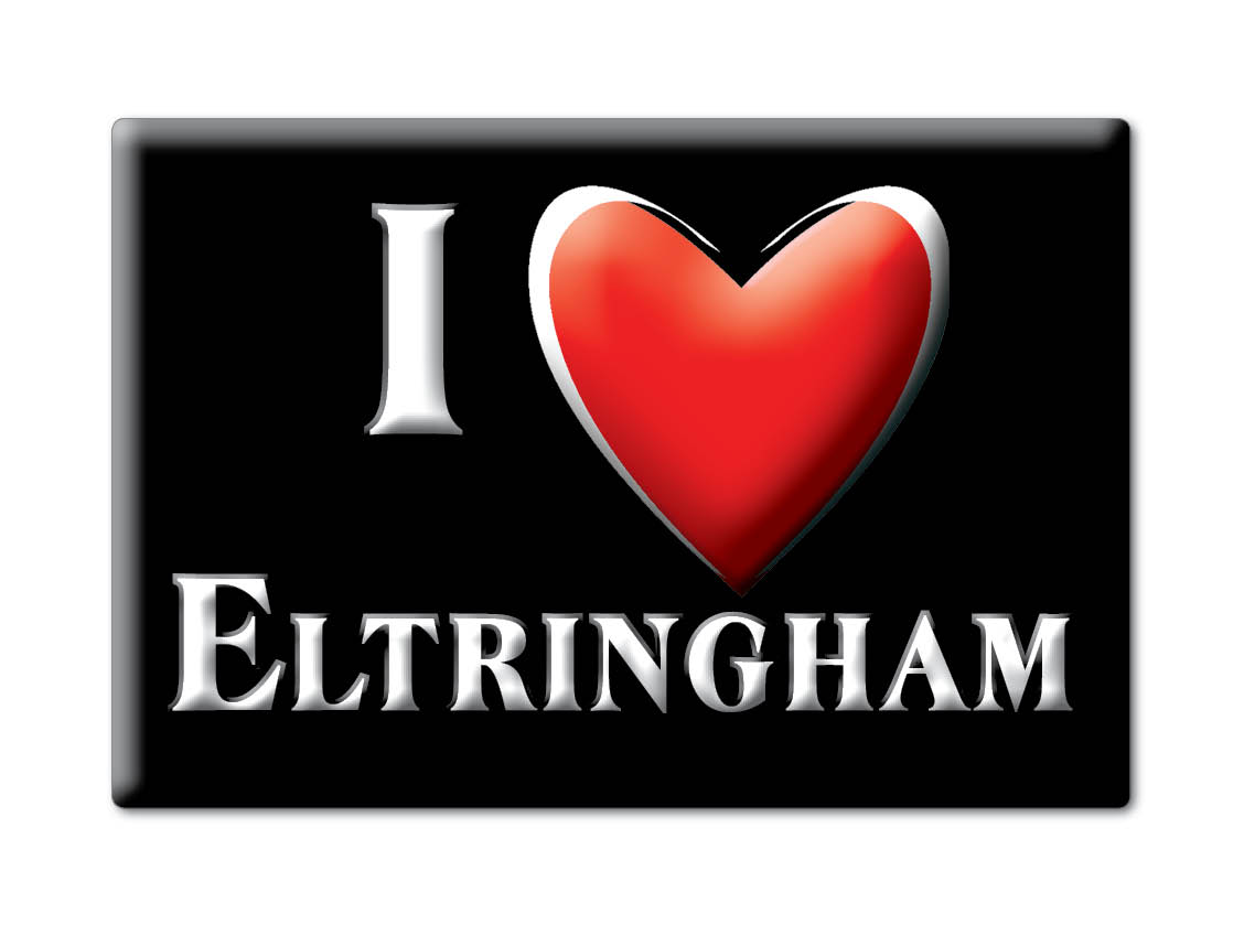 Eltringham, Northumberland, Inglaterra - Imán de nevera I Love Souvenir Reino Unido regalo - Imagen 12 de 13