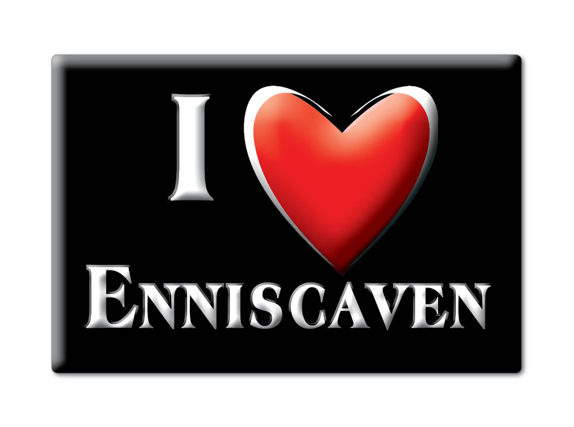 Enniscaven, Cornwall, England - Fridge Magnet I Love Souvenir Uk Gift Idea - Picture 12 of 13
