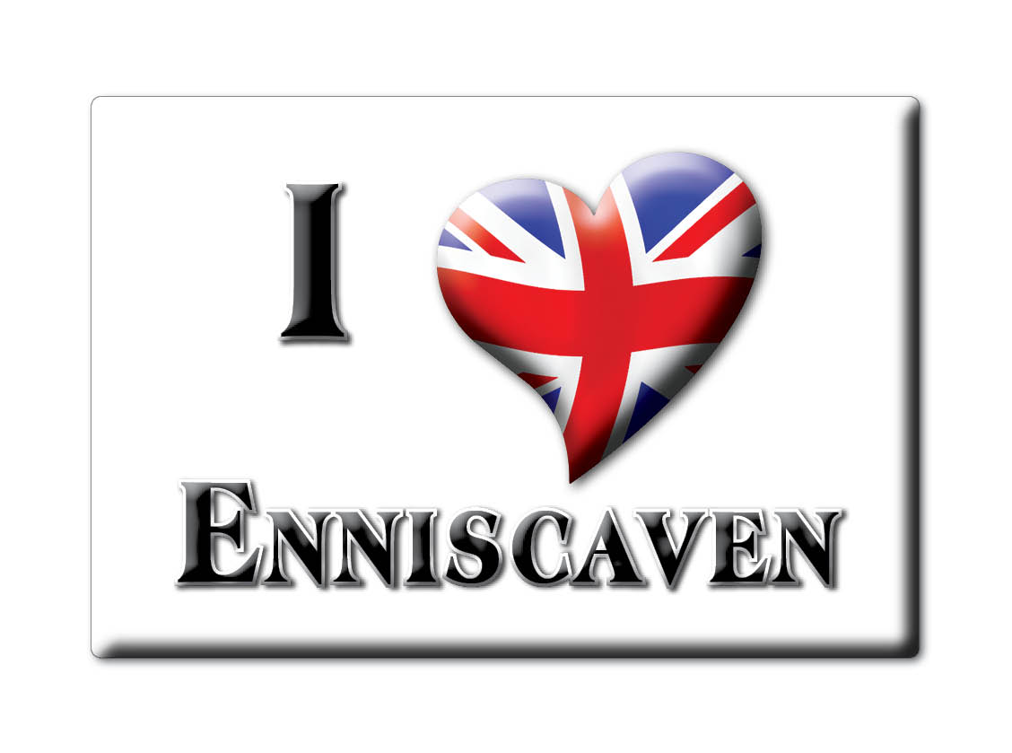 Enniscaven, Cornwall, England - Fridge Magnet I Love Souvenir Uk Gift Idea - Picture 5 of 13