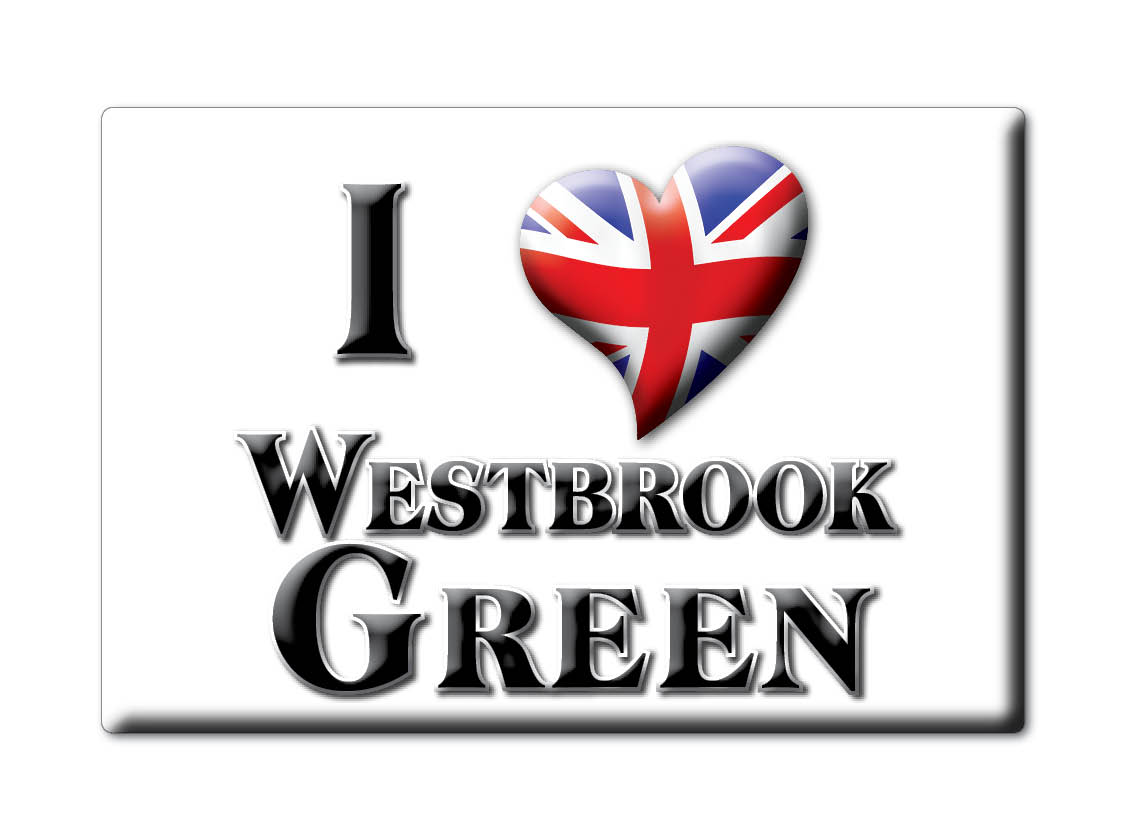 Westbrook Green, Norfolk, Inglaterra - Imán de nevera I Love Souvenir Reino Unido Idea de regalo - Imagen 5 de 13