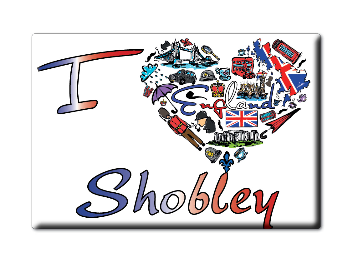 Shobley, Hampshire, Inglaterra - Imán de nevera I Love Souvenir Reino Unido Idea de regalo - Imagen 8 de 14