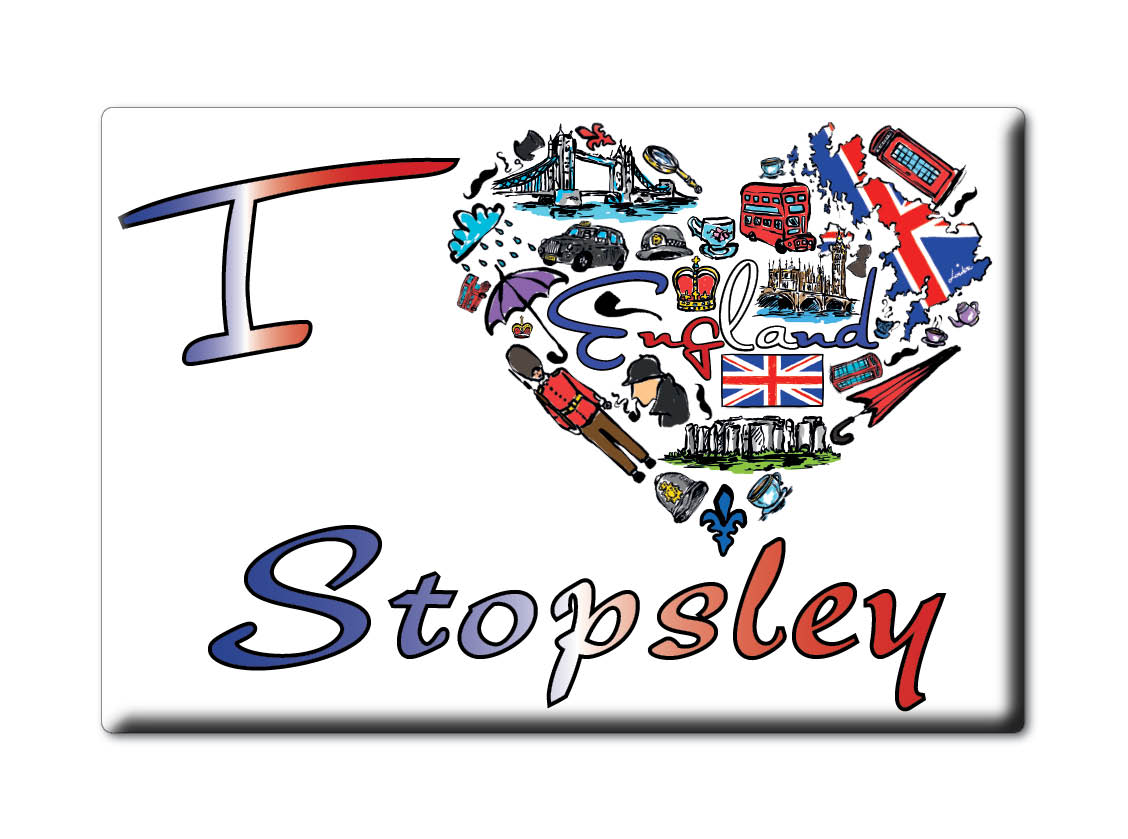 Stopsley, Bedfordshire, England - Fridge Magnet I Love Souvenir Uk Gift Idea - Picture 8 of 14