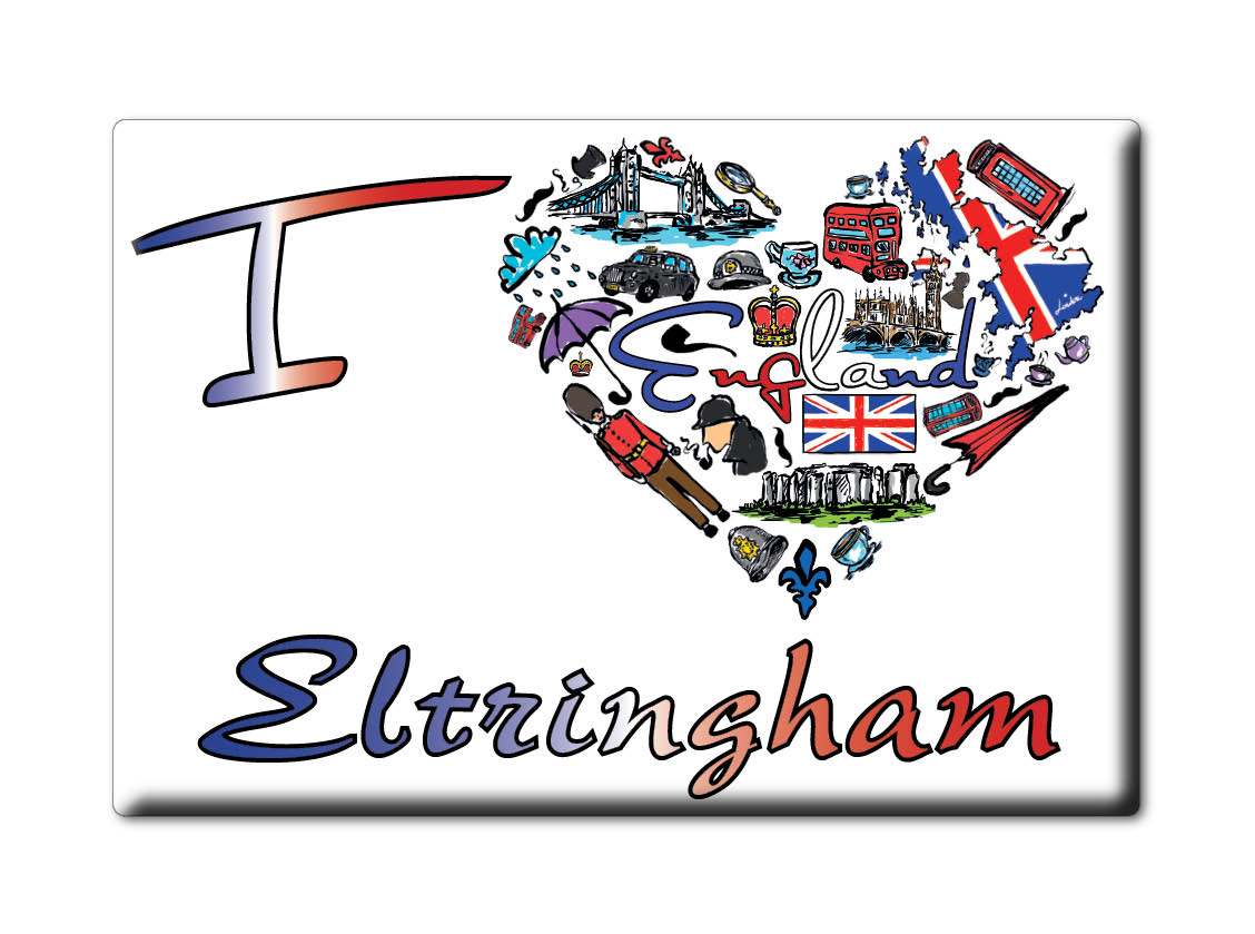 Eltringham, Northumberland, Inglaterra - Imán de nevera I Love Souvenir Reino Unido regalo - Imagen 7 de 13
