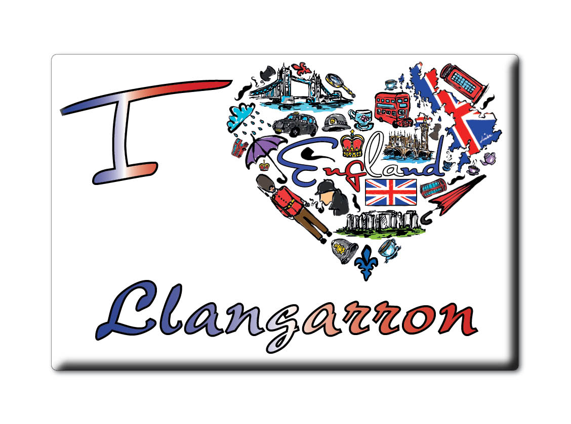 Llangarron, Hereford And Worcester, England - Fridge Magnet I Love Uk - Picture 8 of 14