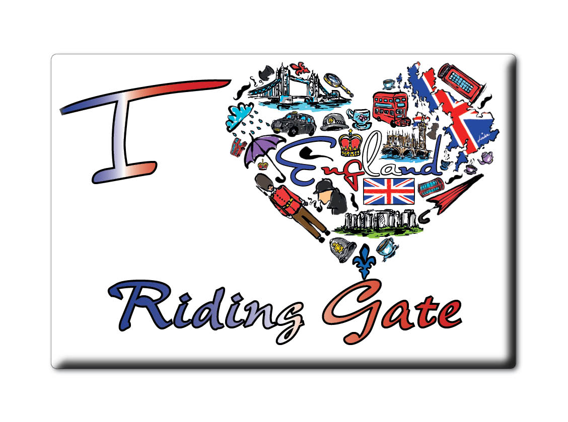 Riding Gate, Somerset, England - Kühlschrankmagnet I Love Souvenir UK Geschenkidee - Bild 8 von 14