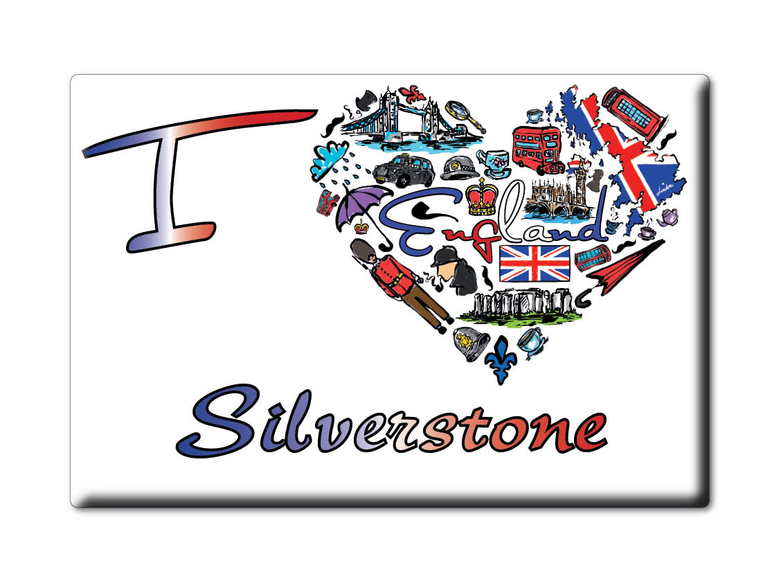 Silverstone, Northamptonshire, England - Fridge Magnet I Love Souvenir Uk - Bild 8 von 14