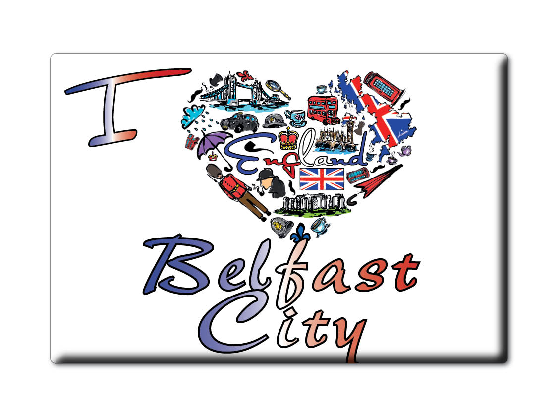 Belfast City, County Antrim, Northern Ireland - Fridge Magnet - Picture 8 of 14