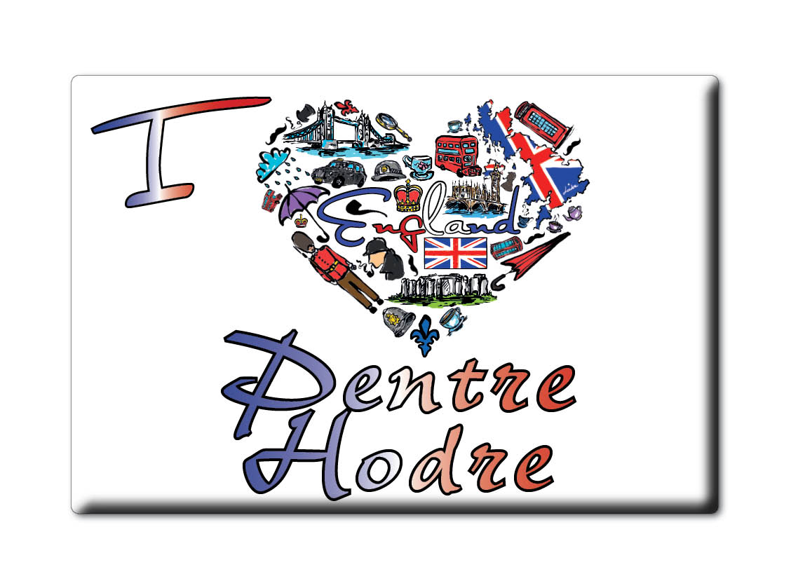 Pentre Hodre, Shropshire, England - Fridge Magnet I Love Souvenir Uk Gift Idea - Picture 8 of 14