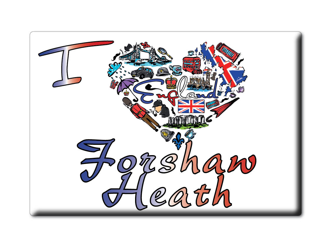 Forshaw Heath, Warwickshire, England - Fridge Magnet I Love Souvenir Uk Gift - Picture 8 of 14