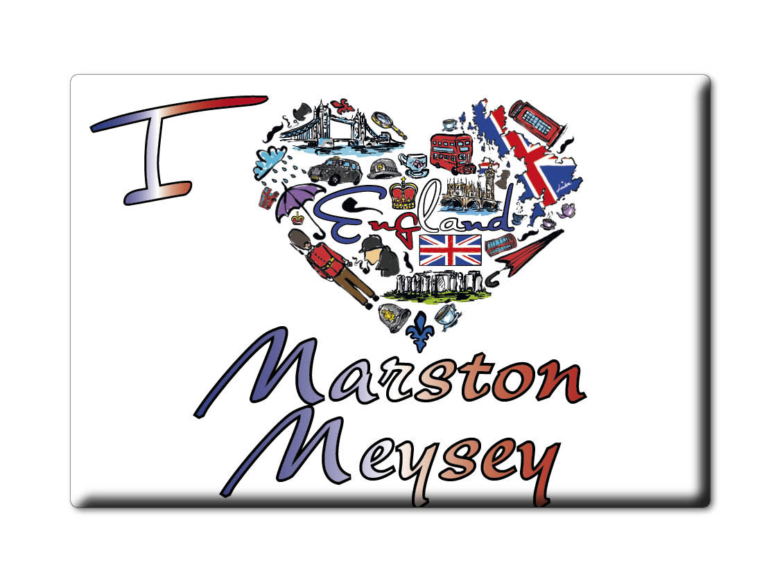 Marston Meysey, Gloucestershire, England - Fridge Magnet I Love Souvenir Uk - Picture 7 of 13