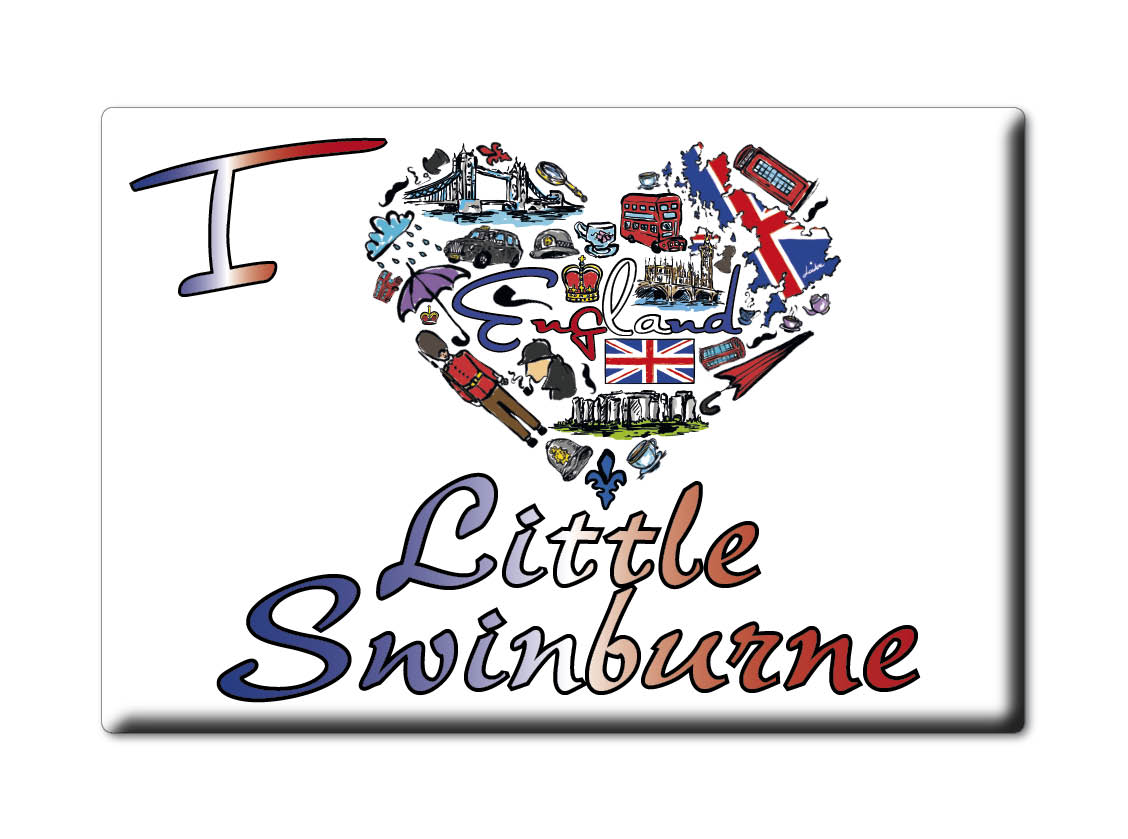 Little Swinburne, Northumberland, Inglaterra - Imán de nevera I Love Souvenir Reino Unido - Imagen 7 de 13