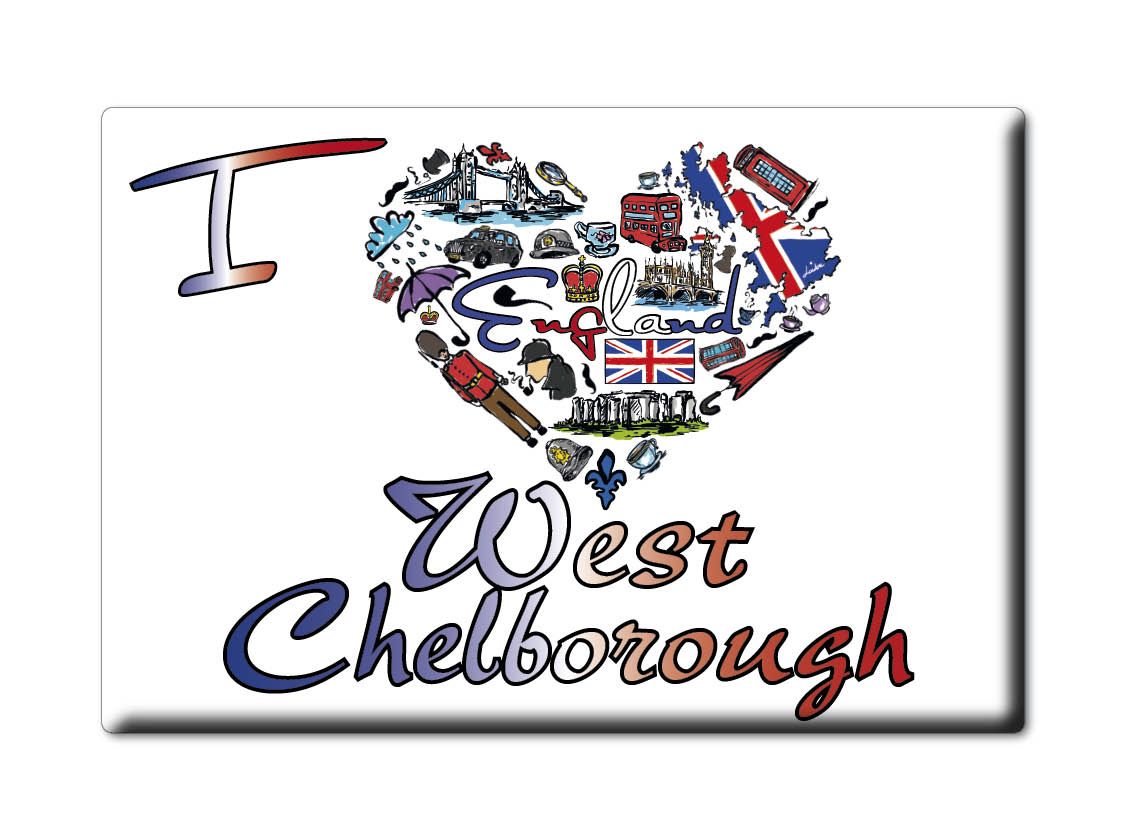 West Chelborough, Dorset, England - Fridge Magnet I Love Souvenir Uk Gift Idea - Picture 7 of 13