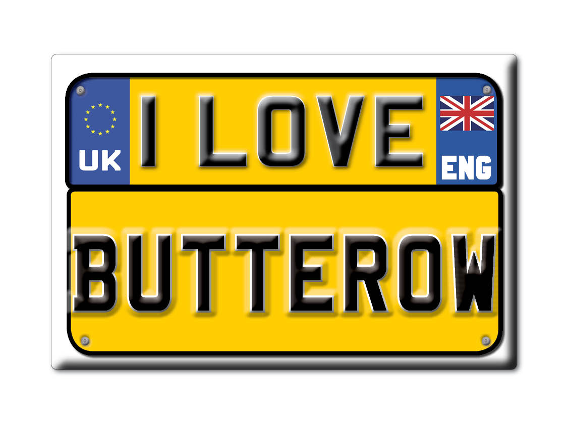 Butterow, Gloucestershire, England - Kühlschrankmagnet I Love Souvenir UK Geschenk - Bild 9 von 14