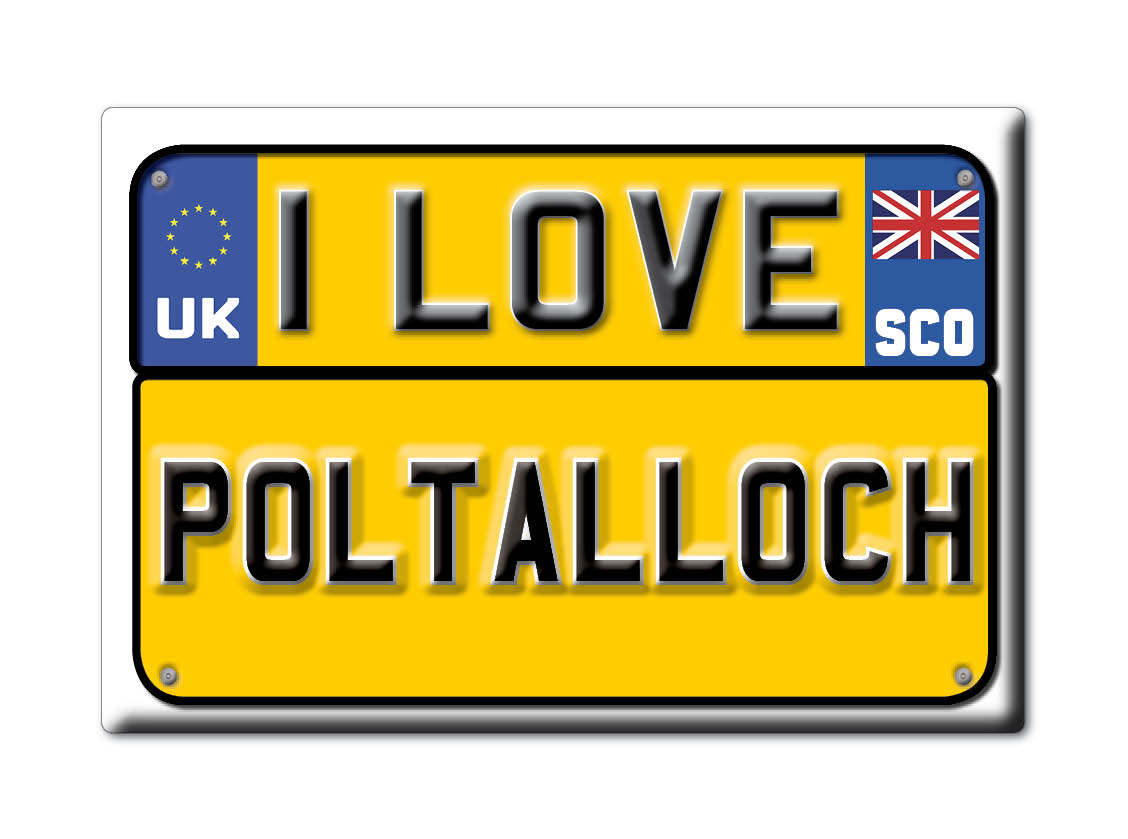Poltalloch, Argyll And Bute, Scotland - Fridge Magnet I Love Souvenir Uk - Picture 9 of 14