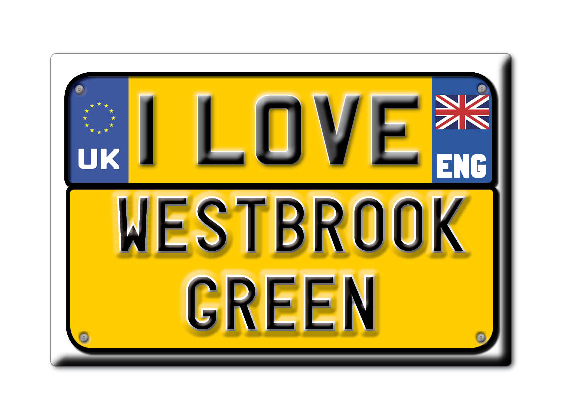 Westbrook Green, Norfolk, Inglaterra - Imán de nevera I Love Souvenir Reino Unido Idea de regalo - Imagen 8 de 13