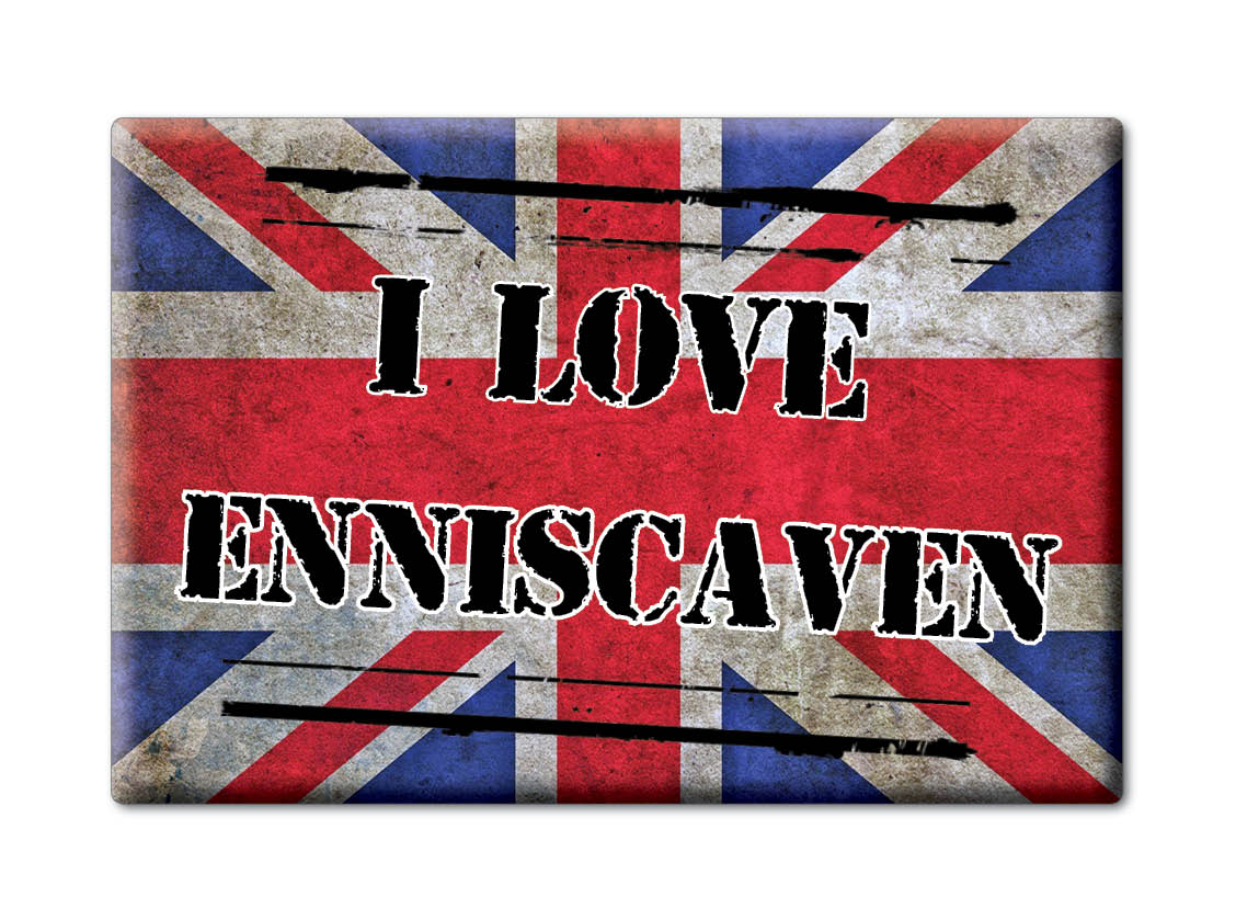 Enniscaven, Cornwall, England - Fridge Magnet I Love Souvenir Uk Gift Idea - Picture 9 of 13