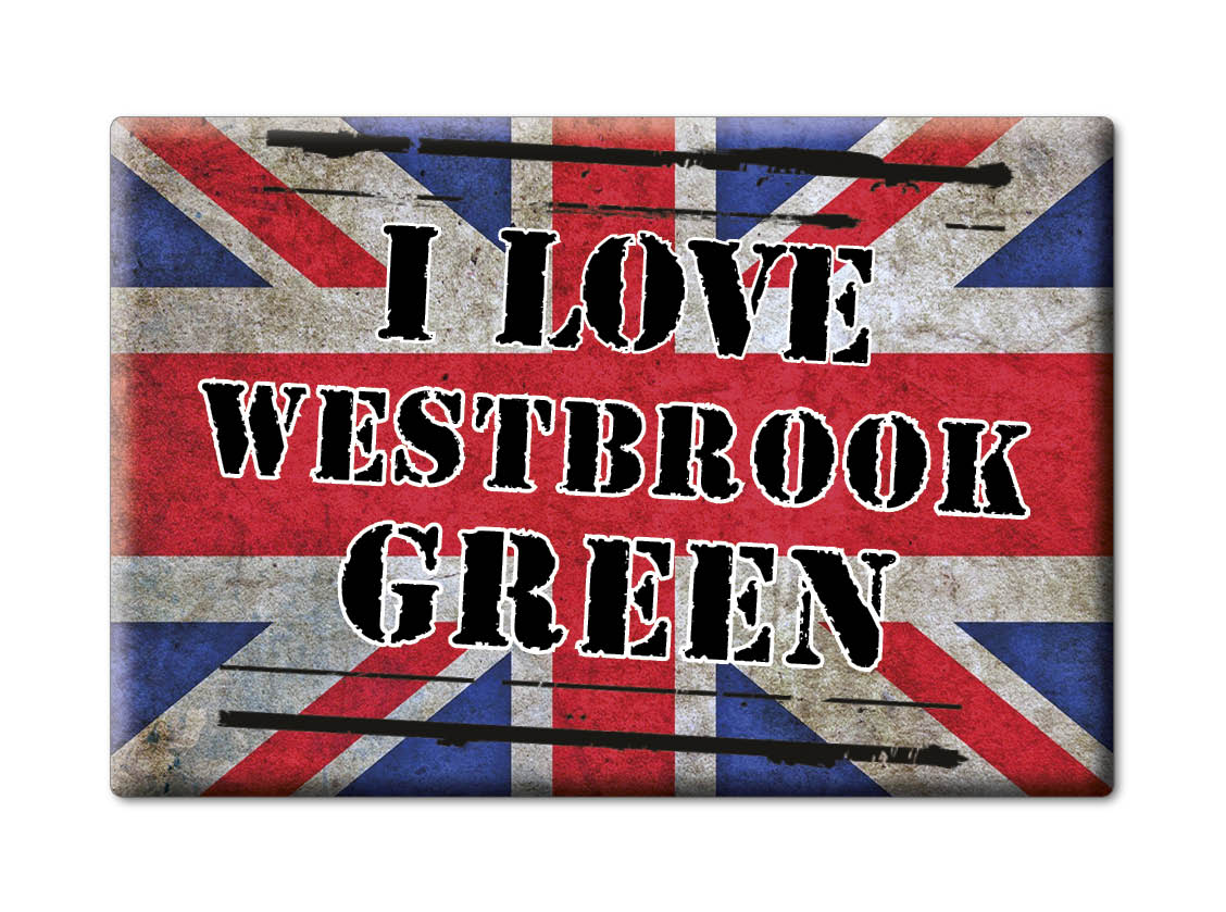 Westbrook Green, Norfolk, Inglaterra - Imán de nevera I Love Souvenir Reino Unido Idea de regalo - Imagen 9 de 13