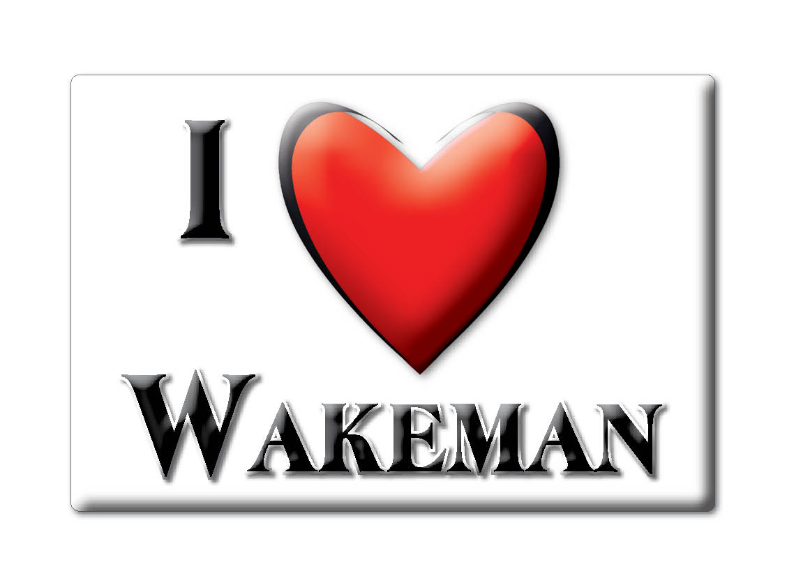 Wakeman, Huron County, Ohio - Magnes na lodówkę I Love Pamiątka Usa Pomysł na prezent - Zdjęcie 5 z 10