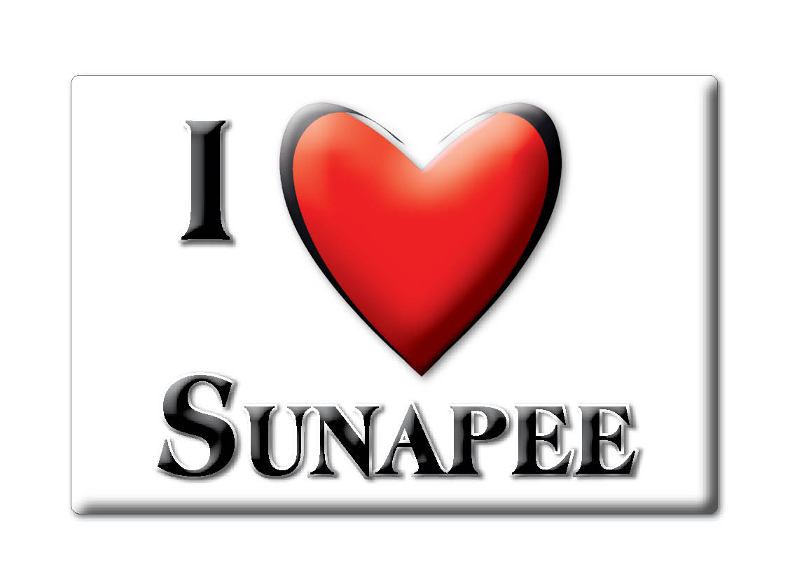 Sunapee, Condado de Sullivan, Nuevo Hampshire - Imán de nevera I Love Usa - Imagen 5 de 10