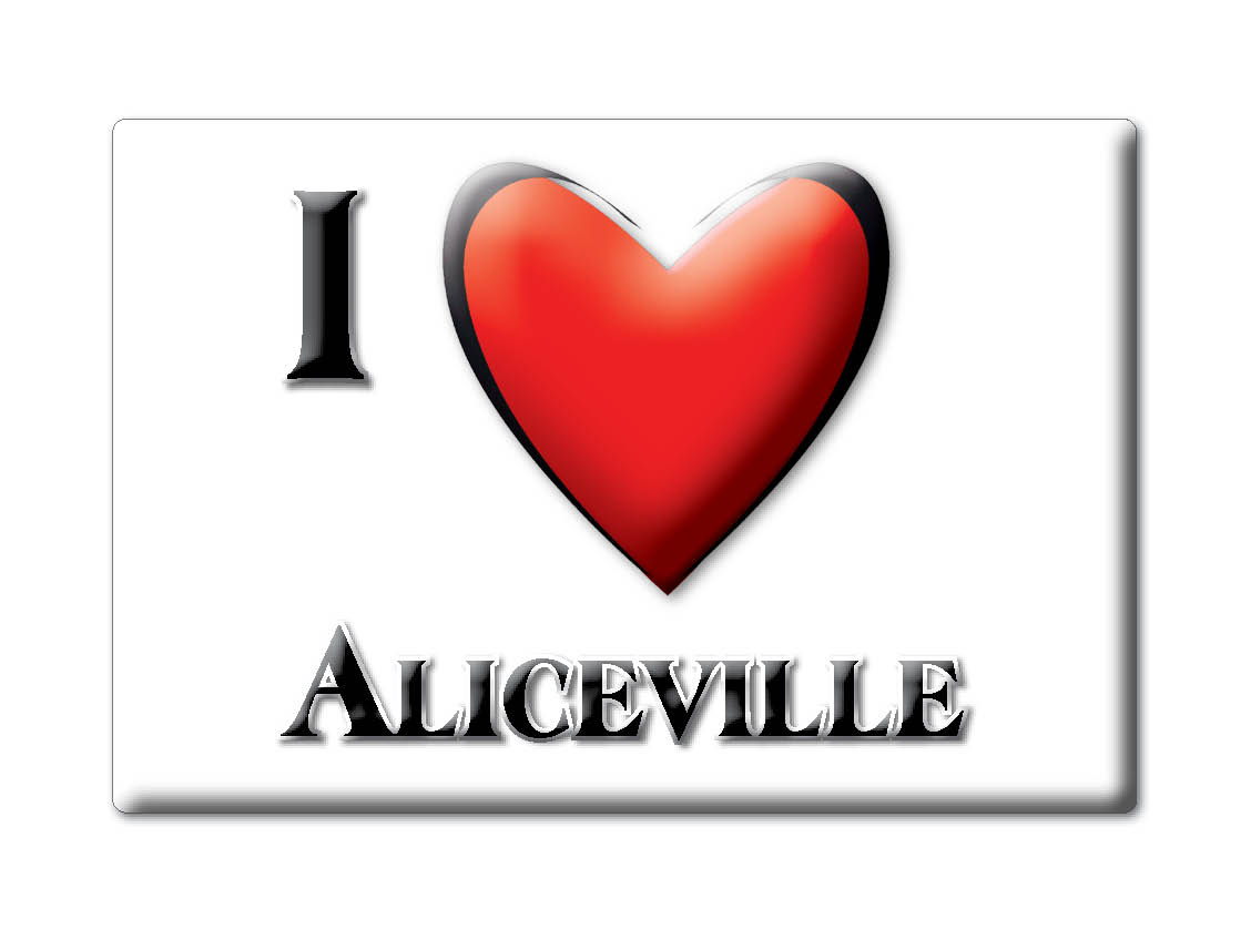 Aliceville, Pickens County, Alabama - Fridge Magnet I Love Souvenir Usa Gift - Picture 5 of 10