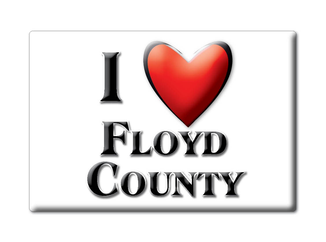 Floyd County - Fridge Magnet I Love Souvenir Usa Gift Idea - Picture 5 of 10