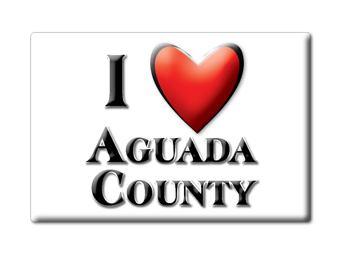 Aguada County - Imán de nevera I Love Souvenir Idea de regalo de Estados Unidos - Imagen 5 de 10
