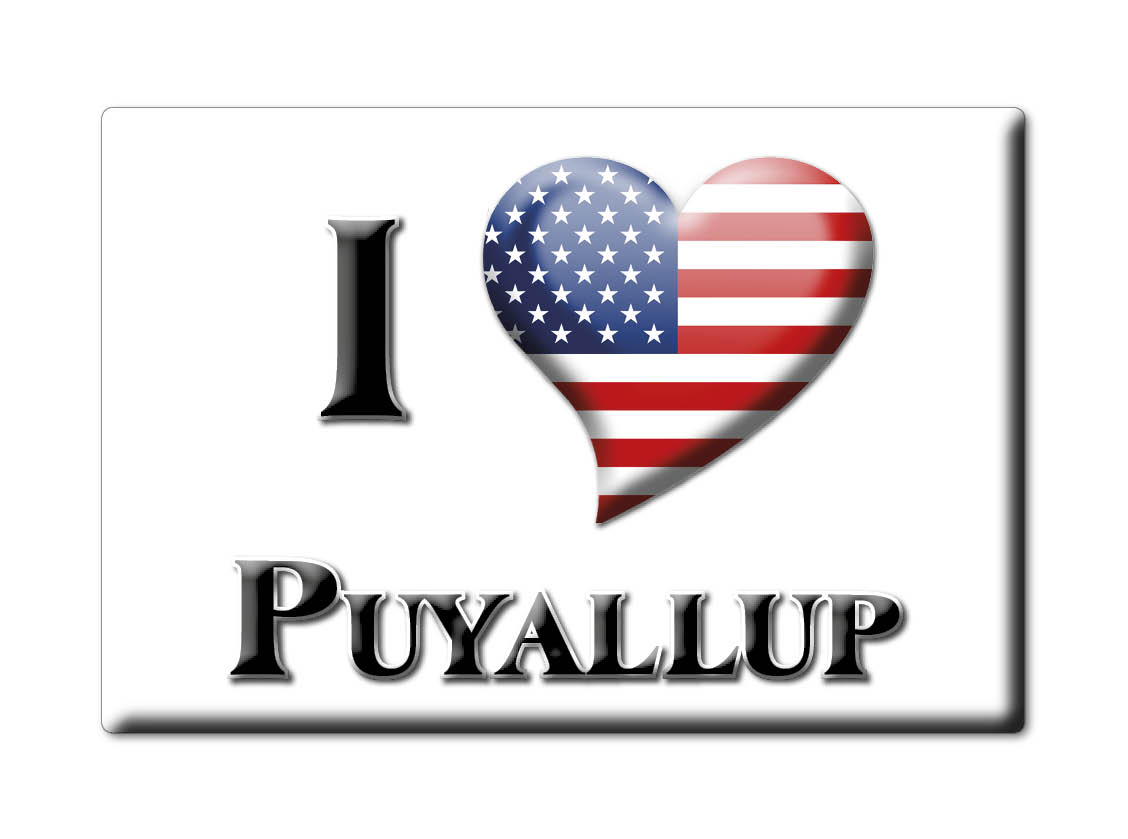 Puyallup, Pierce County, Washington - Fridge Magnet I Love Souvenir Usa - Bild 6 von 10