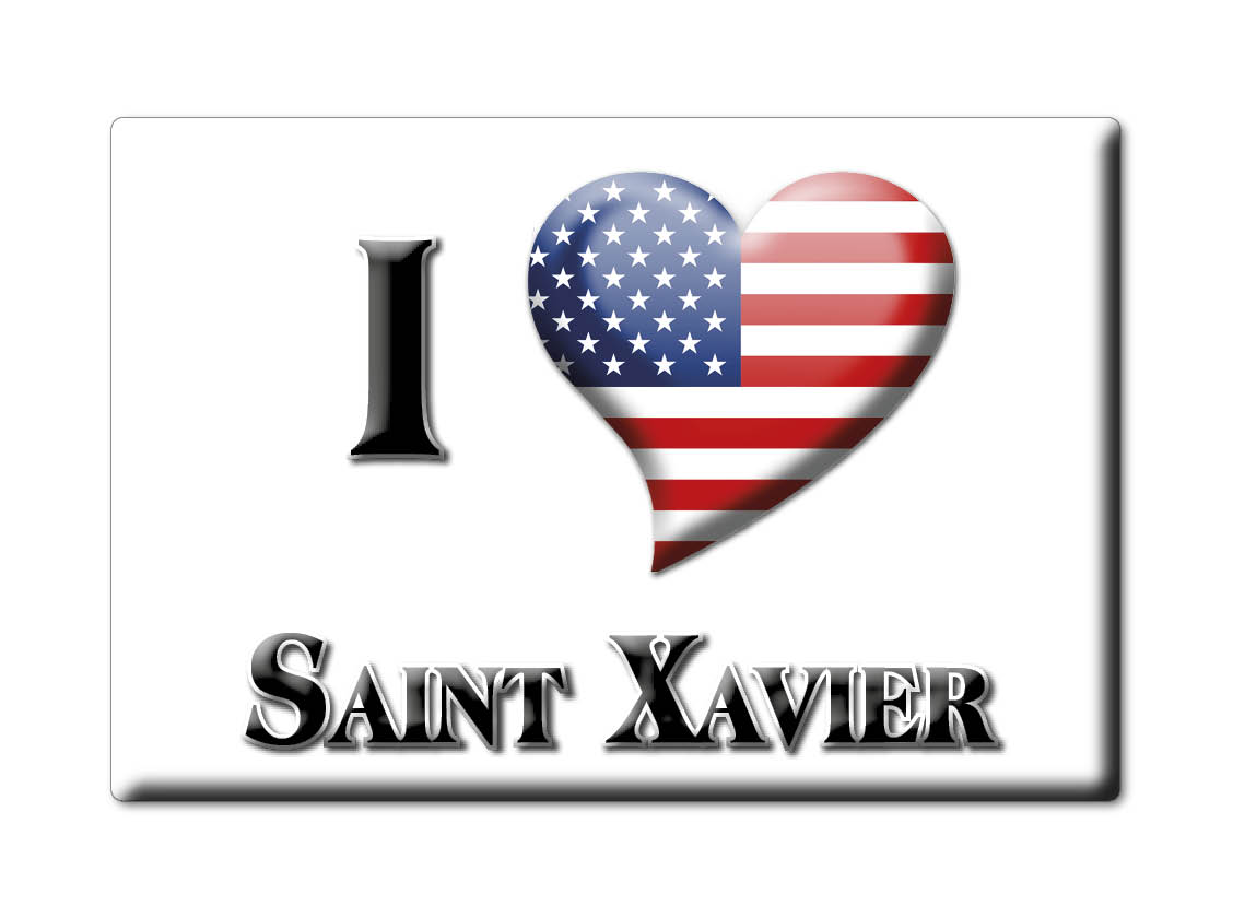 Saint Xavier, condado de Big Horn, Montana - Imán de nevera I Love Souvenir Estados Unidos - Imagen 6 de 10