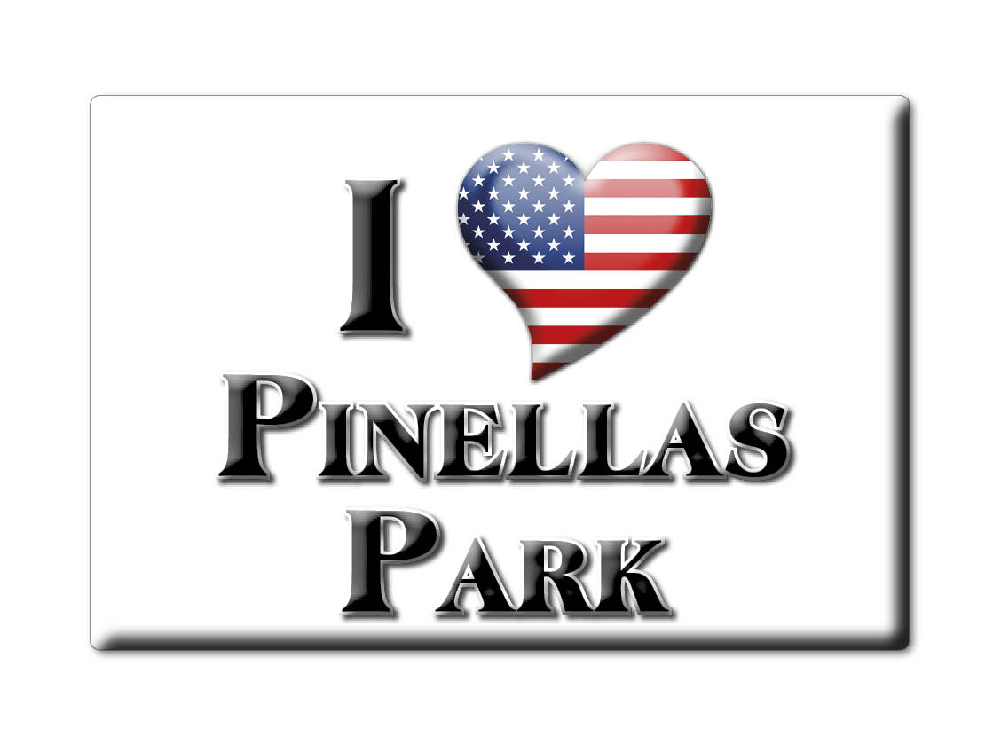 Pinellas Park, Pinellas County, Florida - Fridge Magnet I Love Souvenir Usa - Picture 6 of 10