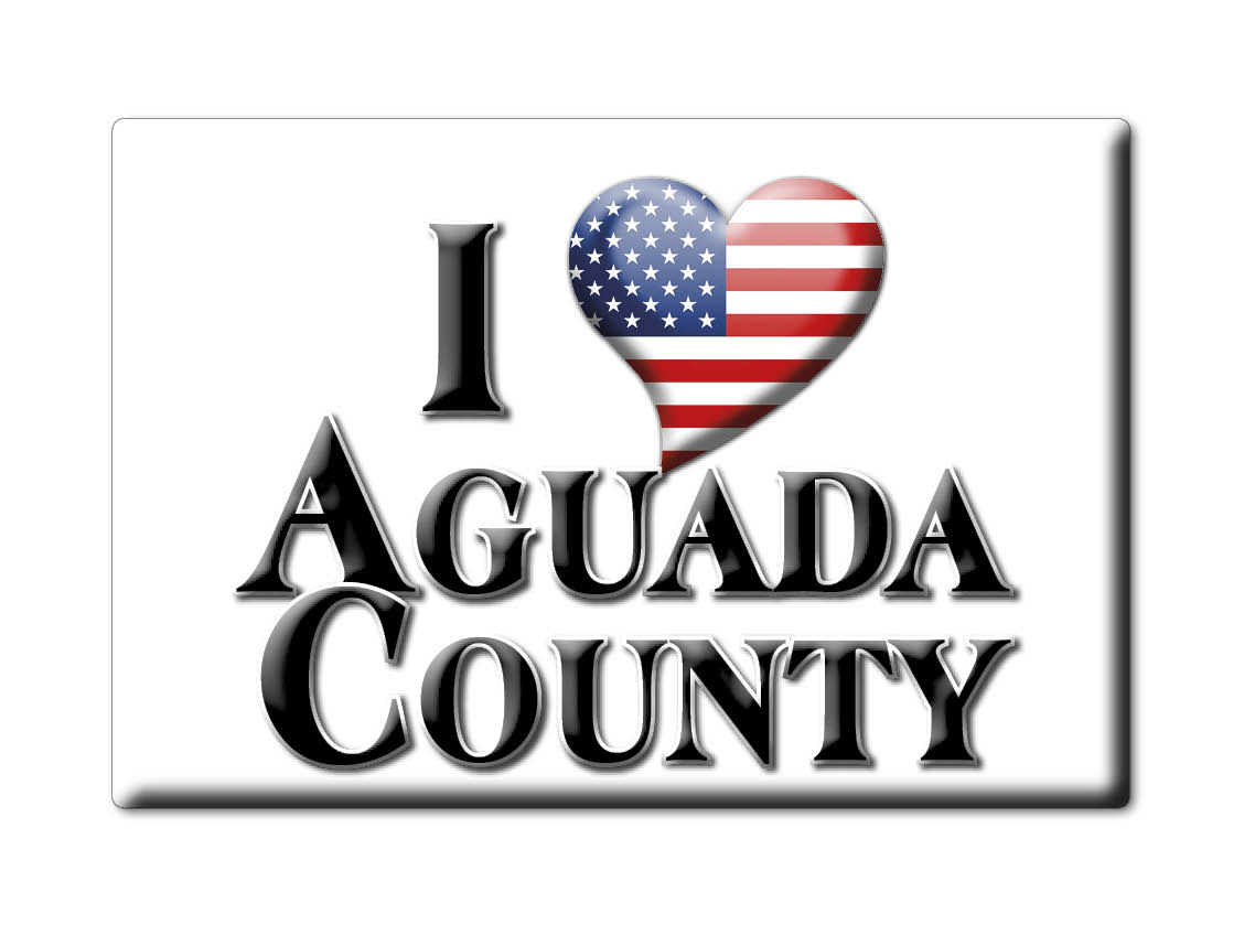 Aguada County - Imán de nevera I Love Souvenir Idea de regalo de Estados Unidos - Imagen 6 de 10