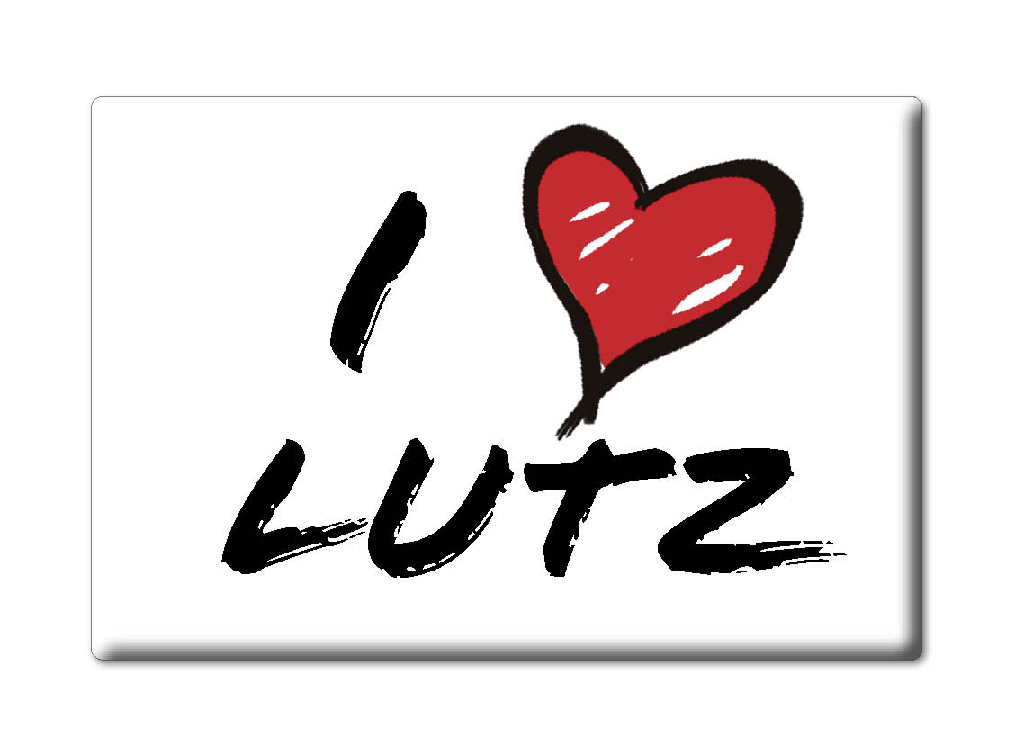 Lutz, Hillsborough County, Florida - Fridge Magnet I Love Souvenir Usa Gift - Picture 7 of 10